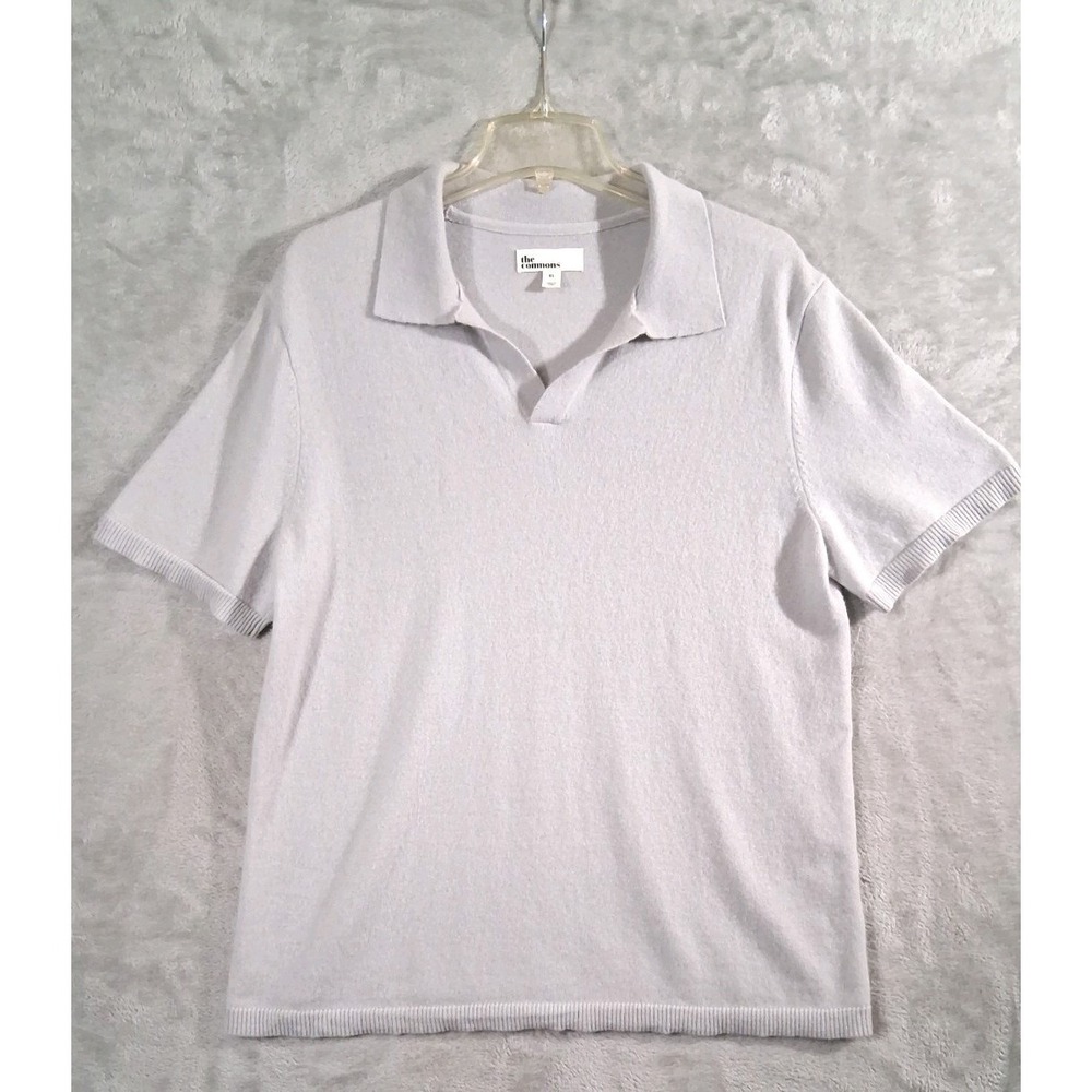 The Commons 100% Cashmere Sweater XL Gray Quiet Luxury Minamalist Crewneck Soft